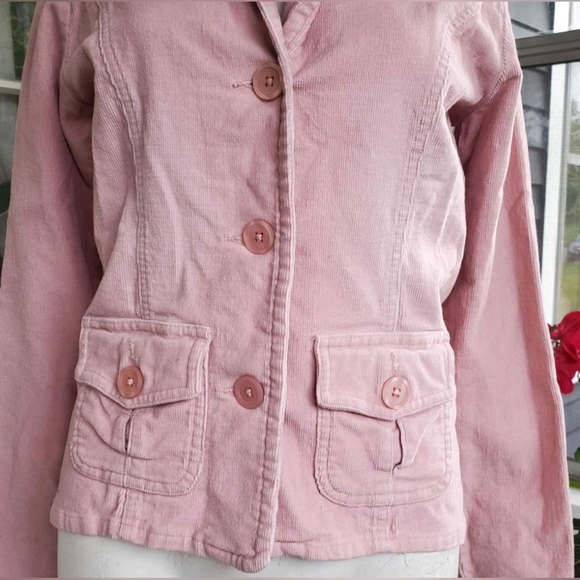 VTG Y2K So Real So Right Light Pink Corduroy Jacket / Jr. Size M or Small Woman - Picture 4 of 10